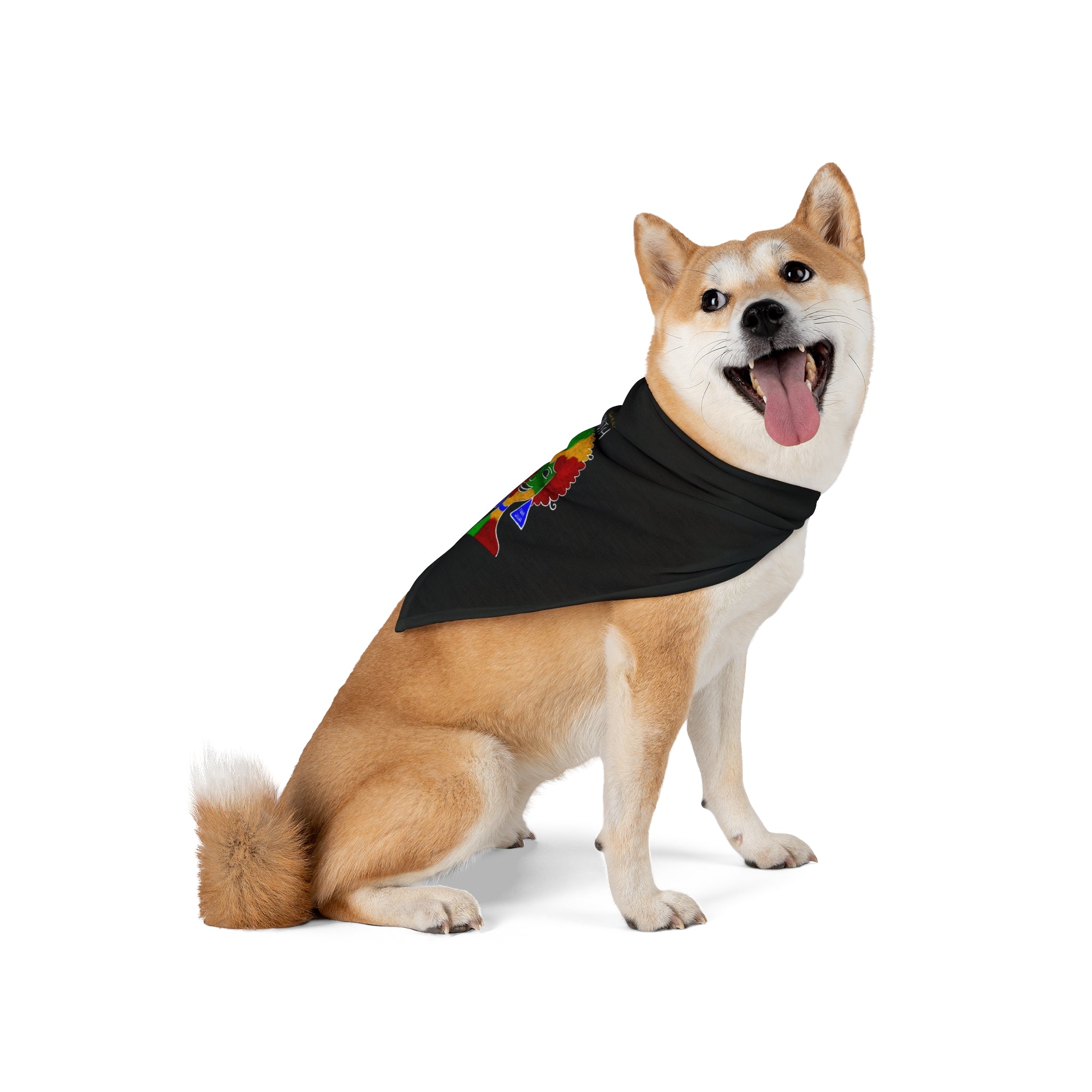 Juneteenth Afro Pride Pet Bandana - Black Decorative Dog & Cat Scarf
