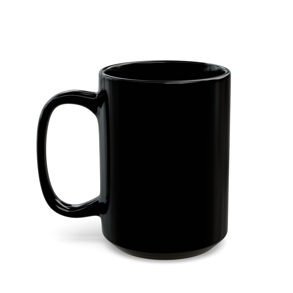 Juneteenth Afro Rainbow Face Mug | Black Ceramic Coffee Cup