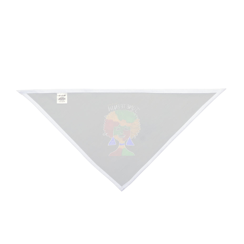Juneteenth Afro Pride Pet Bandana - Black Decorative Dog & Cat Scarf