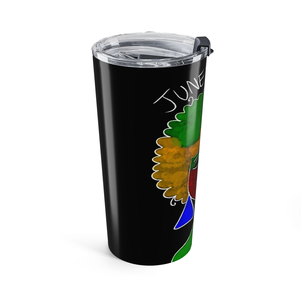 Juneteenth Afro Pride 20oz Tumbler — Colorful Black History Travel Mug