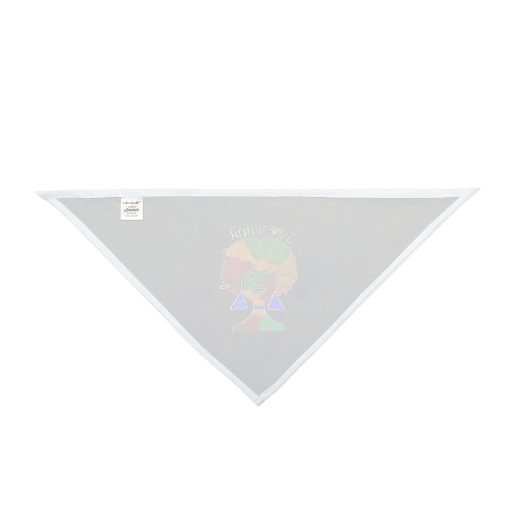 Juneteenth Afro Pride Pet Bandana - Black Decorative Dog & Cat Scarf