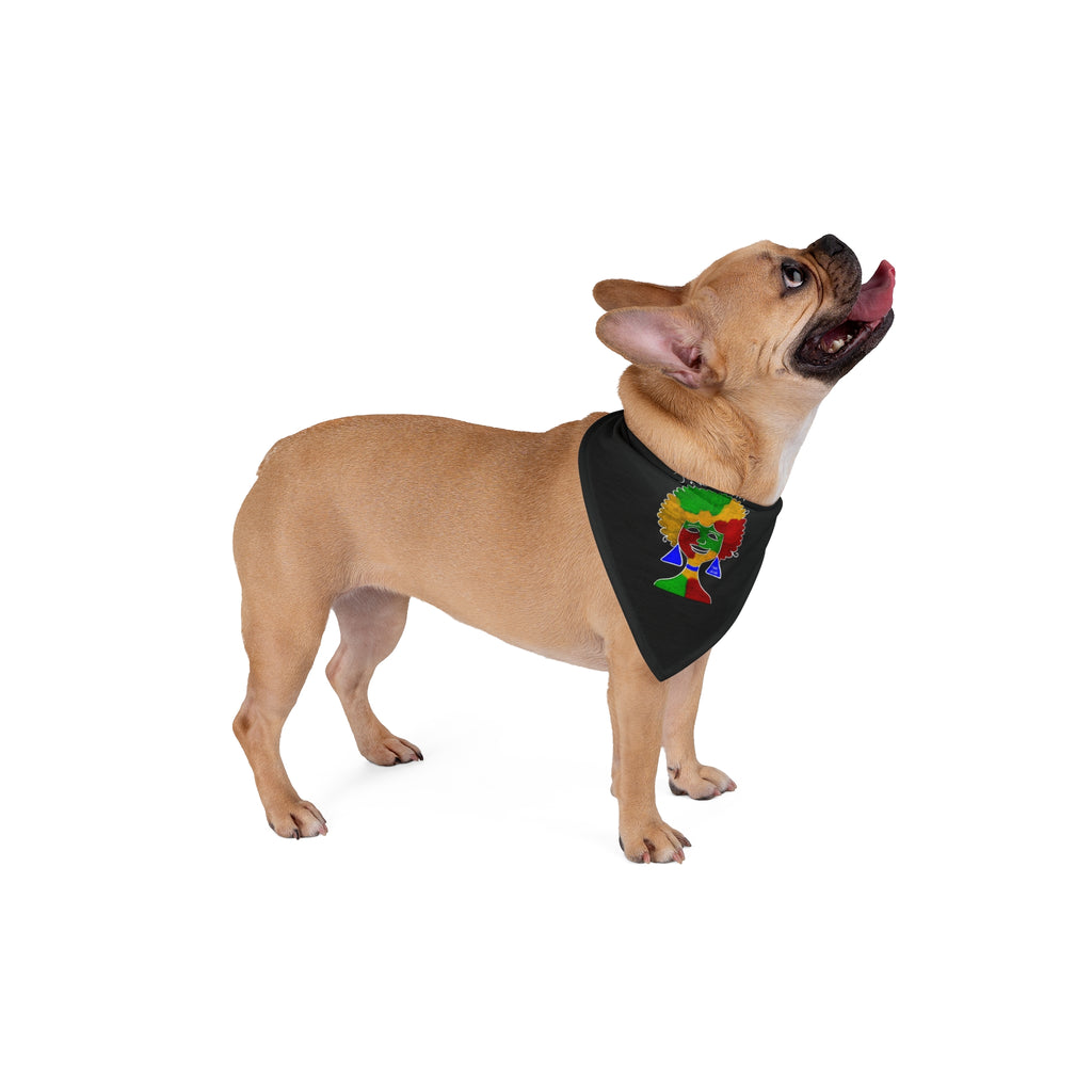 Juneteenth Afro Pride Pet Bandana - Black Decorative Dog & Cat Scarf