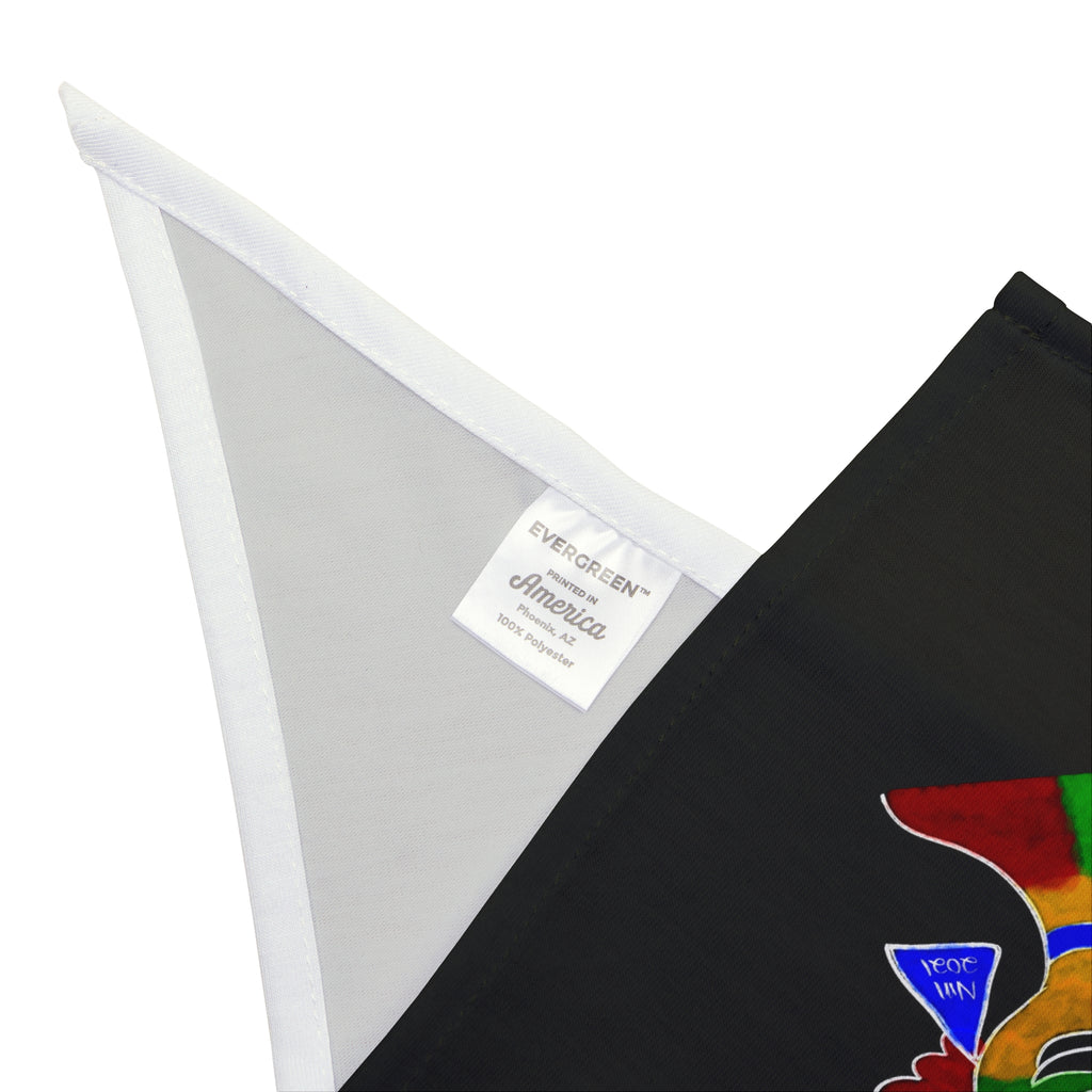 Juneteenth Afro Pride Pet Bandana - Black Decorative Dog & Cat Scarf