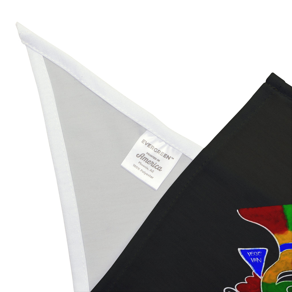 Juneteenth Afro Pride Pet Bandana - Black Decorative Dog & Cat Scarf